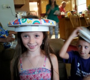 Carly, same party, another toilet seat crown.